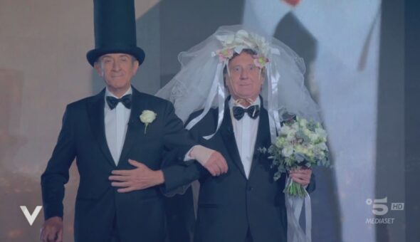 Nozze di rame per Ezio ed Enzino a Verissimo