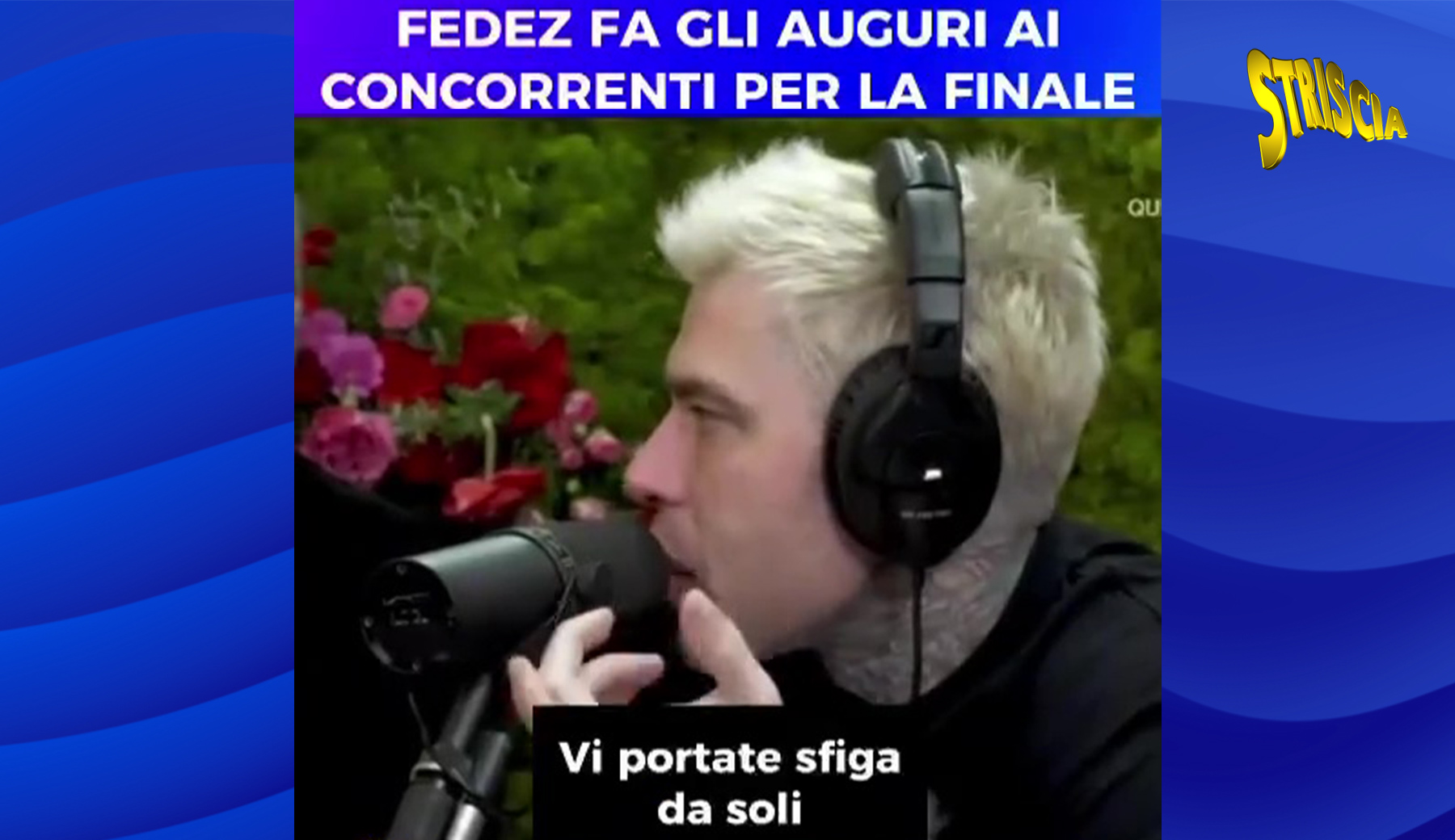 Sanremo, Fedez fa gli auguri ai concorrenti per la finale