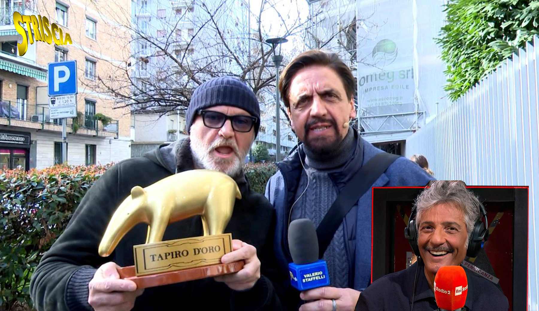 Tapiro a Pucci: «Sono di destra, non sono fascista» e su Fiorello spara a zero