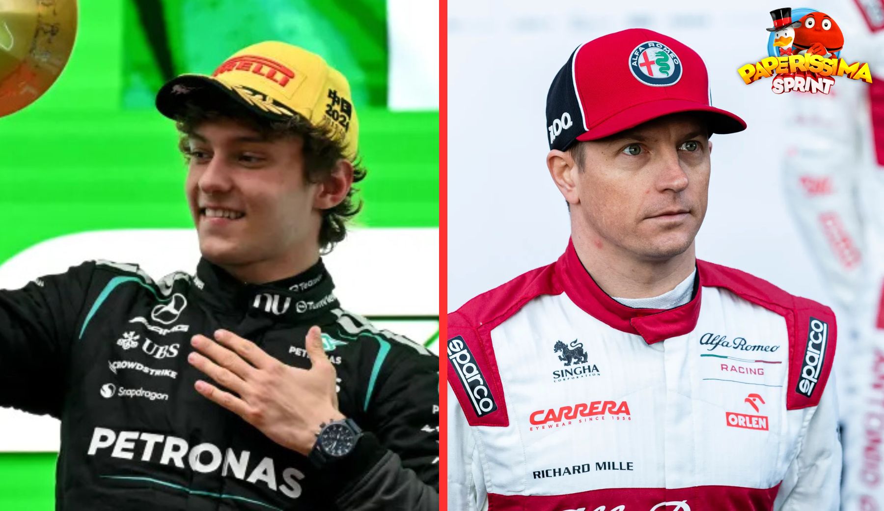 Formula 1 o Paperissima? La gaffe dello speaker che scambia Kimi Antonelli per Raikkonen