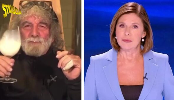 Mauro Corona sputa del latte in prima serata a È sempre Cartabianca