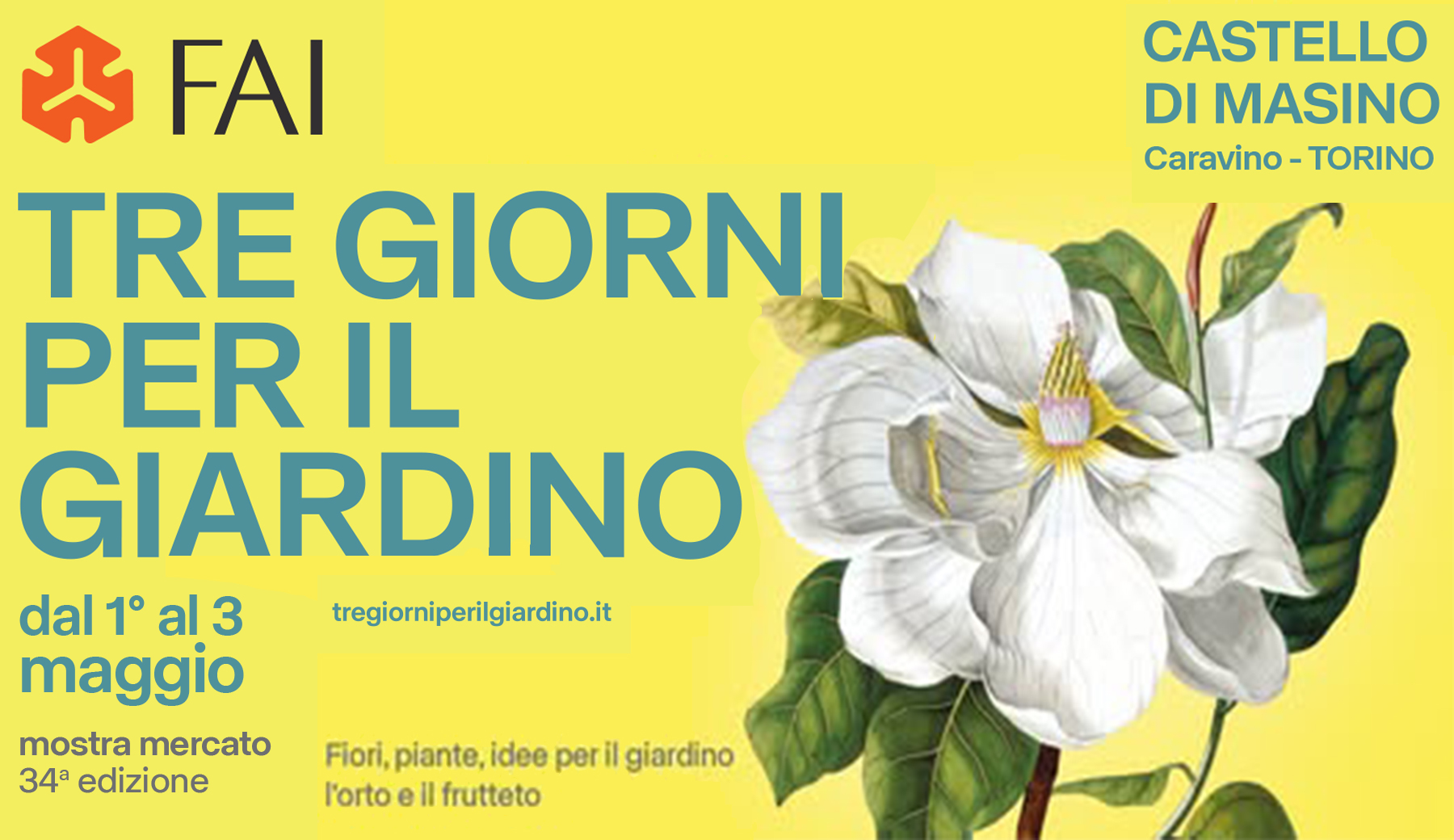 “Tre Giorni per il Giardino” 2026: al Castello di Masino il tema è “Radici”