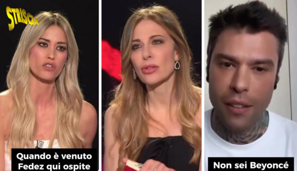 Elena Santarelli punge Fedez a Belve