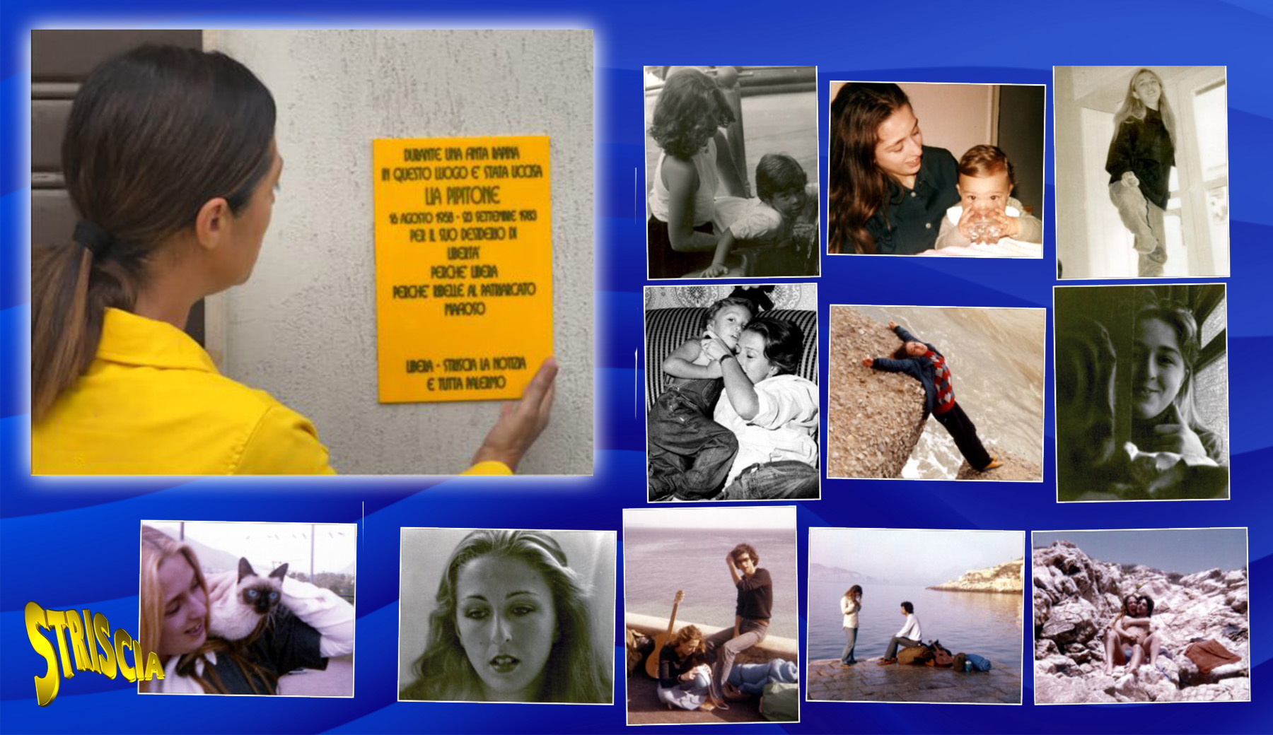 Lia Pipitone, uccisa dalla mafia a 25 anni: la targa di Striscia e Libera coperta dalla pubblicità