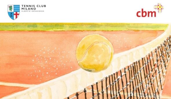 “Gioco. Partita. Incontro”: i campioni del tennis negli acquerelli di Severino Salvemini in mostra da oggi a Milano per CBM Italia