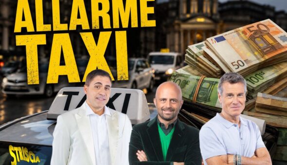 Allarme taxi, prezzi folli e POS guasti: i servizi di Striscia che smascherano i furbetti delle auto bianche