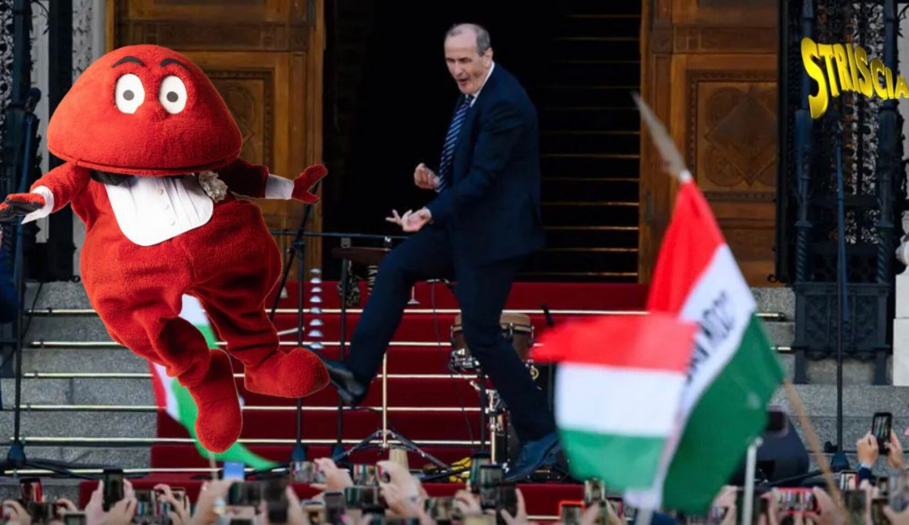 Il ministro della salute ungherese balla sulle note di “Bimba bum” del Gabibbo