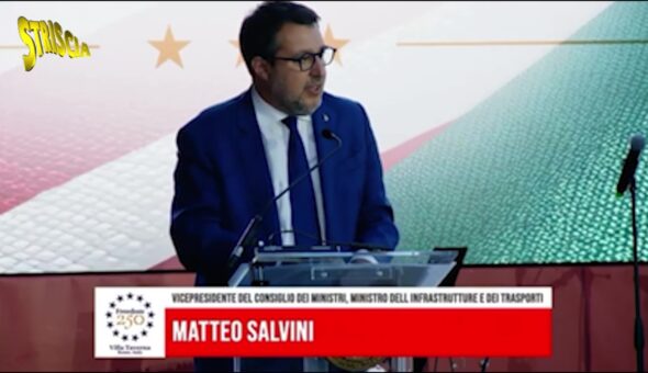 Salvini alla festa per l’Independence Day americano: “Taglio il discorso perché mi arriva un buon profumo di hamburger”