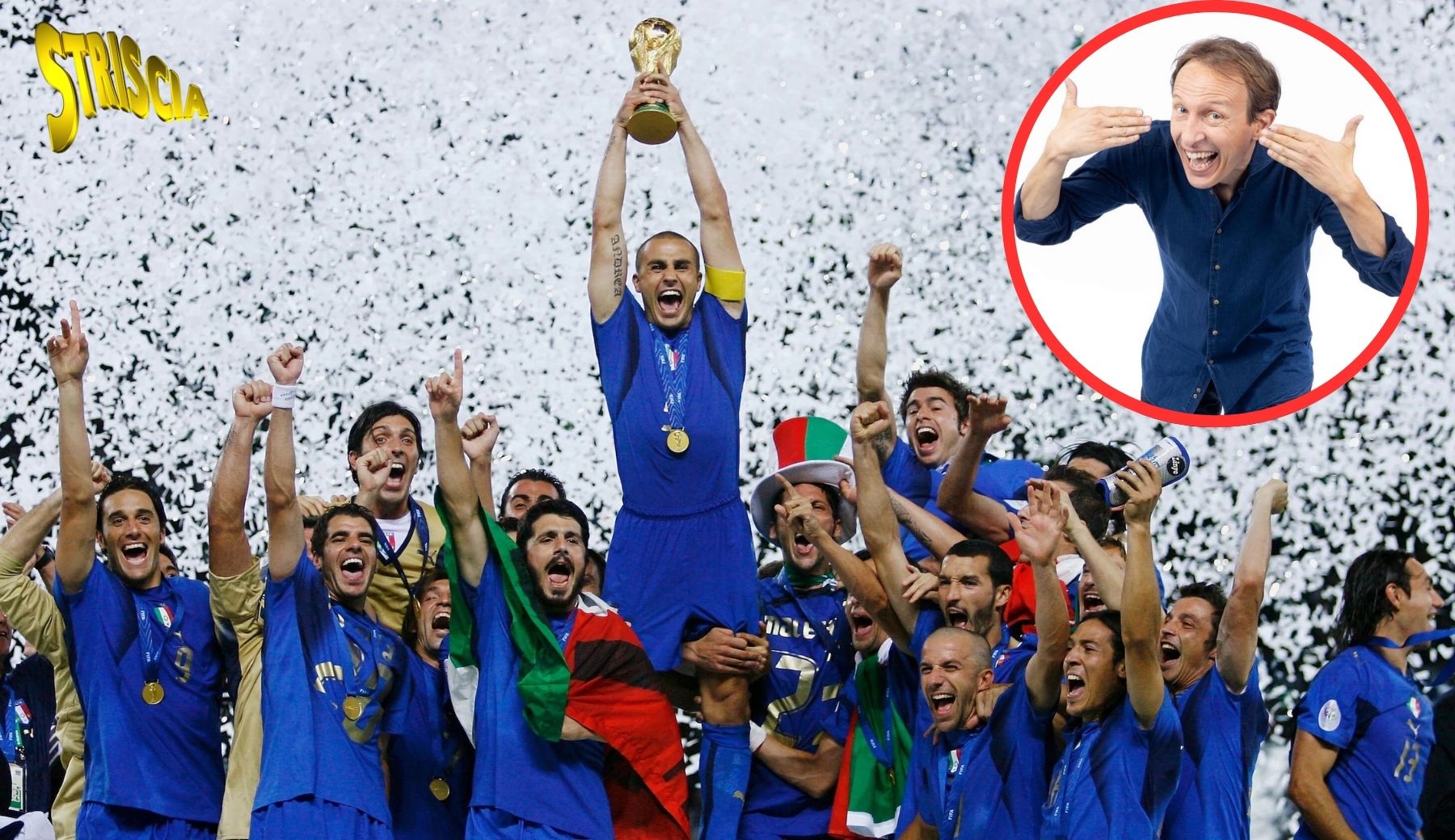 20 anni fa l’Italia vinceva i Mondiali di calcio 2006. Striscia c’era con Cristiano Militello