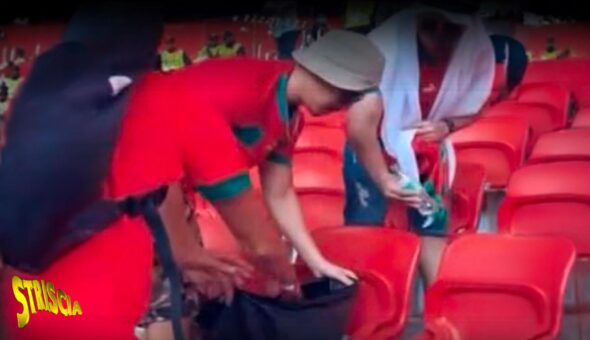 Mondiali, non solo giapponesi: anche i tifosi marocchini ripuliscono gli spalti, ma nessuno ne parla