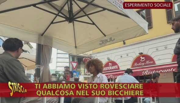 Uomo versa di nascosto una sostanza nel bicchiere di una donna. Come reagiranno le persone?